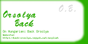 orsolya back business card
